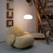 GUBI Stehleuchte Stemlite, kieselgrau, Höhe 110 cm, dimmbar