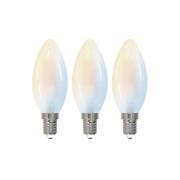 LUUMR Smart LED-Tropfenlampe 3er-Set E14 4,2W CCT klar Tuya