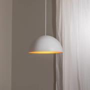 BEGA LED-Pendel Studio Line 50996, weiß/kupfer, Ø 35 cm