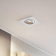 Prios Einbauleuchte Fibur, weiß, 9 cm, GU10, 10er