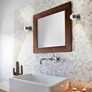 Puk Mini Wall+ LED, Linsen klar, chrom matt