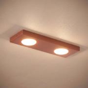 Deckenlampe Hero, rot, 2fl., 35 x 12 cm, Metall, GX53