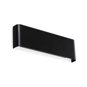 Ideal Lux LED-Wandleuchte Delta, schwarz Breite 30 cm 3.000K
