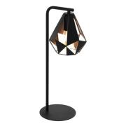 Tischleuchte Carlton 4 in Schwarz/Kupfer