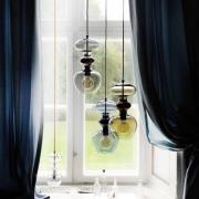 EBB & FLOW Pendelleuchte Futura M, braun, Glas, Ø 18 cm, E27