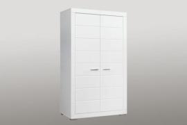 Kleiderschrank Weiß 116 cm breit Snow
