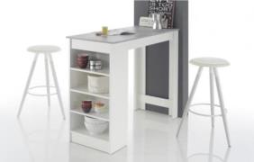 Bartisch inkl Regal Mojito von Stolkom Weiss / Beton