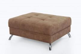 Hocker San Francisco von JOB Rotbraun Kunstleder Antik