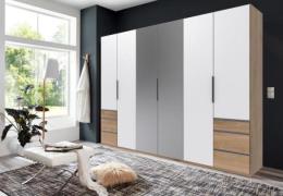 Drehtürenschrank 6trg mit 2 Spiegel LEVEL36 A von WIMEX Weiß