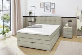 120x200 Boxspringbett AMELIE inkl. Topper und Bettkasten von Jockenhöf...