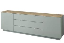 Sideboard inkl. 2 Türen und 3 Schubladen CORE von Innostyle Schilf mat...