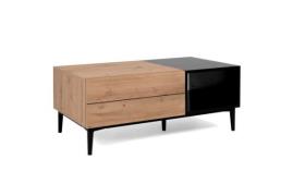 Couchtisch NOLA 55A von Finori  Artisan Oak / Schwarz