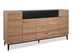 Sideboard NOLA 51A von Finori  Artisan Oak / Schwarz