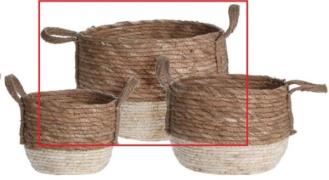 KORB 1 Stück Natur groß Größe L KR2000920  Willow / Rattan Braun