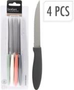 MESSERSET 4er Set unsortiert Schwarz / Weiß / Grün / Rosa Edelstahl Me...