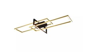 LED-Deckenleuchte ca. 100 cm breit Switch-Dimmer Messing / Schwarz Mat...