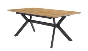 Esstisch ausziehbar 180-260 cm Wildeiche Dekor / Gestell sternförmig M...