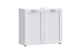 Waschbeckenunterschrank 2 türig Weiß