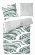135x200 cm Mako-Satin-Bettwäsche PRIMERA Grün Smaragd 243223-058