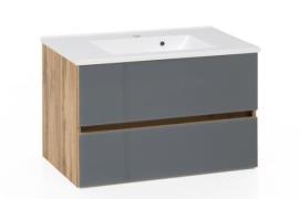 Waschtisch 80 inkl. Mineralgussbecken HELSINKI von Held Möbel Wotan Ei...