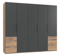 Drehtürenschrank 5trg LEVEL36 A von WIMEX Grau