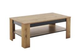 Couchtisch mit Ablage Wildeiche Dekor
