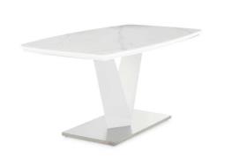 Esstisch ca. 160x90x76 cm Bootsform Weiß