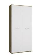 Schuhschrank ca. 90x195x35 cm Artisan / Weiß