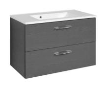 Waschtisch 80 Portofino von Held Möbel Graphitgrau