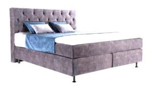 180x200 Boxspringbett inkl. Topper und 7-Zonen Taschenfederkernmatratz...