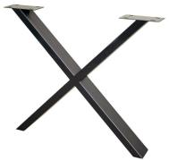 X-Fuß für Esstische 2er Set Schwarz