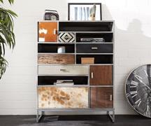 Highboard Multi-Drawer 100x130 Material Mix Anrichte