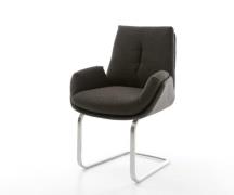 Freischwinger Clea-Flex Materialmix Schwarz Freischwinger flach Edelst...