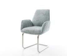 Freischwinger Zoa-Flex Chenille Pastellblau Freischwinger flach Edelst...