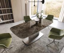 Esstisch Edge Boot 200x100 Keramik Laminam® Emperador Extra Lucidato D...