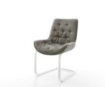 Freischwinger Taimi-Flex Bouclé Soft Schlamm Freischwinger flach Weiß