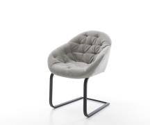 Freischwinger Gaio-Flex Strukturstoff Soft Grau Freischwinger flach Sc...