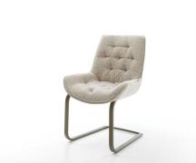 Freischwinger Taimi-Flex Webstoff Soft Beige Freischwinger flach Effek...