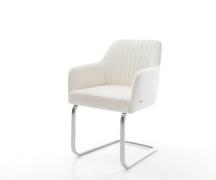 Freischwinger Greg-Flex Bouclé Soft Beige Freischwinger flach Edelstah...