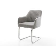 Freischwinger Greg-Flex Strukturstoff Soft Grau Freischwinger flach Ed...