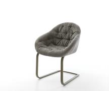 Freischwinger Gaio-Flex Bouclé Soft Schlamm Freischwinger flach Effekt...