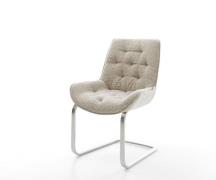 Freischwinger Taimi-Flex Webstoff Soft Beige Freischwinger flach Edels...