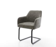 Freischwinger Greg-Flex Bouclé Soft Schlamm Freischwinger flach Schwar...