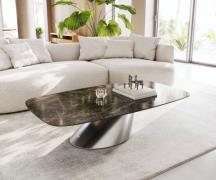 Couchtisch Edge Boot 140x80 cm Keramik Laminam® Emperador Extra Lucida...