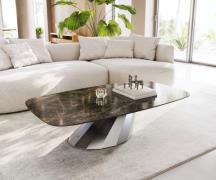 Couchtisch Edge Boot 140x80 cm Keramik Laminam® Emperador Extra Lucida...