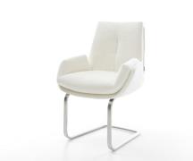 Freischwinger Clea-Flex Bouclé Soft Beige Freischwinger flach Edelstah...