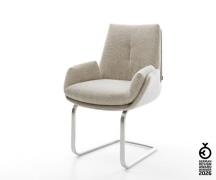 Freischwinger Clea-Flex Webstoff Soft Beige Freischwinger flach Edelst...
