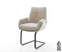 Freischwinger Clea-Flex Webstoff Soft Beige Freischwinger flach Schwar...