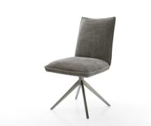 Drehstuhl Lelio-Flex Bouclé Soft Schlamm Kreuzgestell breit Graphit 36...