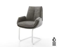 Freischwinger Clea-Flex Bouclé Soft Schlamm Freischwinger flach Weiß